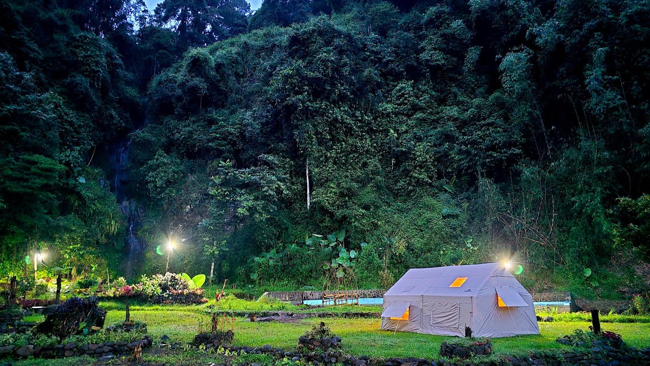 Camping Keluarga di LEGOK HANDELEM, Curug Bidadari Pasir Kaca, Bogor | #인도네시아캠핑