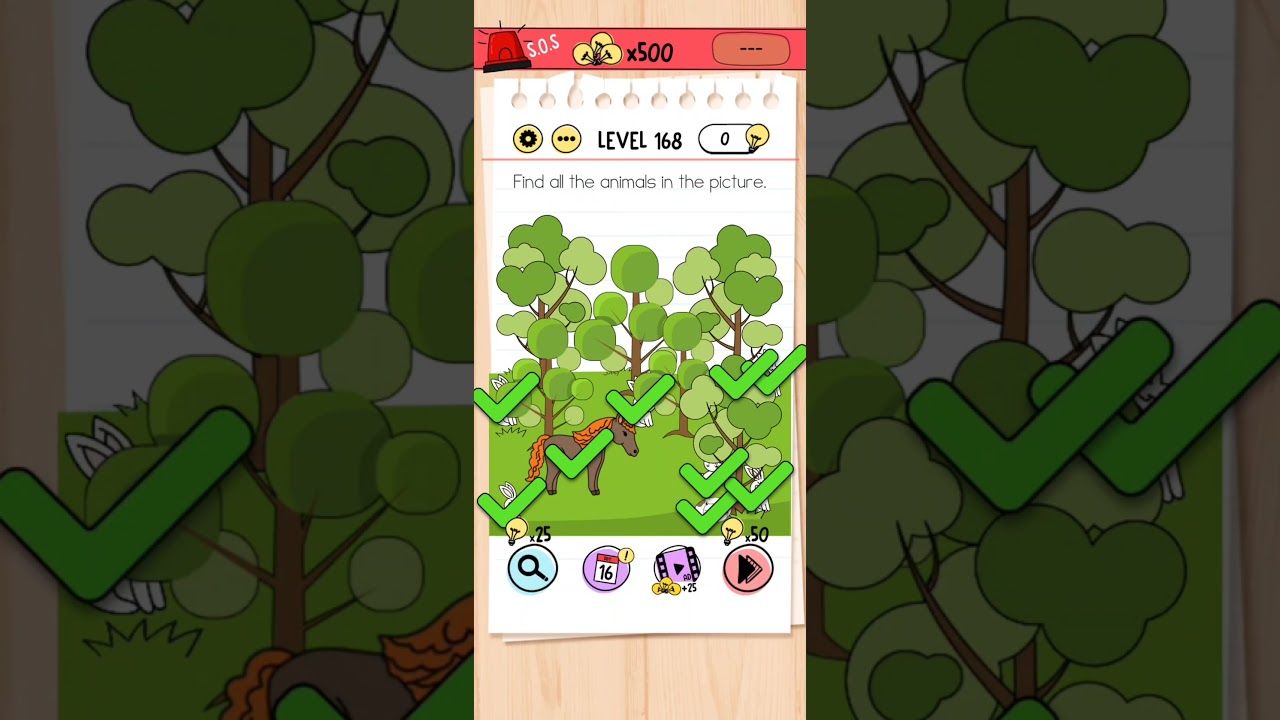 Find all the animals in this picture - Brain Test - Level 168