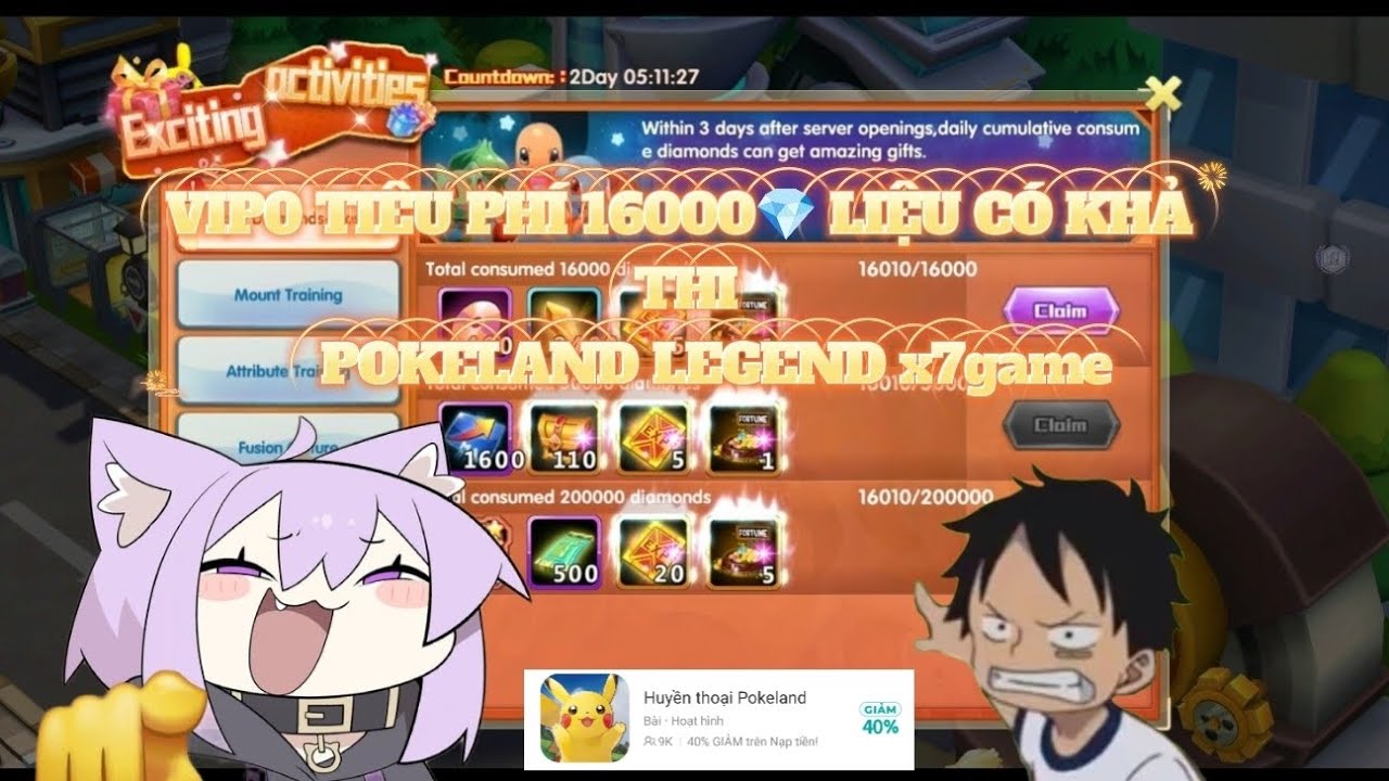 Pokeland legend x7 game&para; Hướng dẫn ti&ecirc;u ph&iacute; 16000💎 ng&agrave;y 2 tại Pokeland legend cần lưu &yacute; những g&igrave;