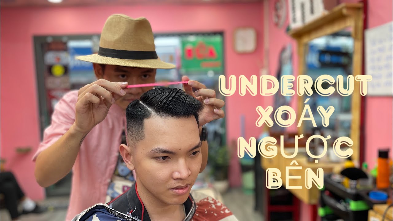 ❌ Chia sẽ cách cắt kiểu Undercut xoáy ngược bên mà anh em thợ mong muốn 2023. Tóc đẹp Bình Dương.
