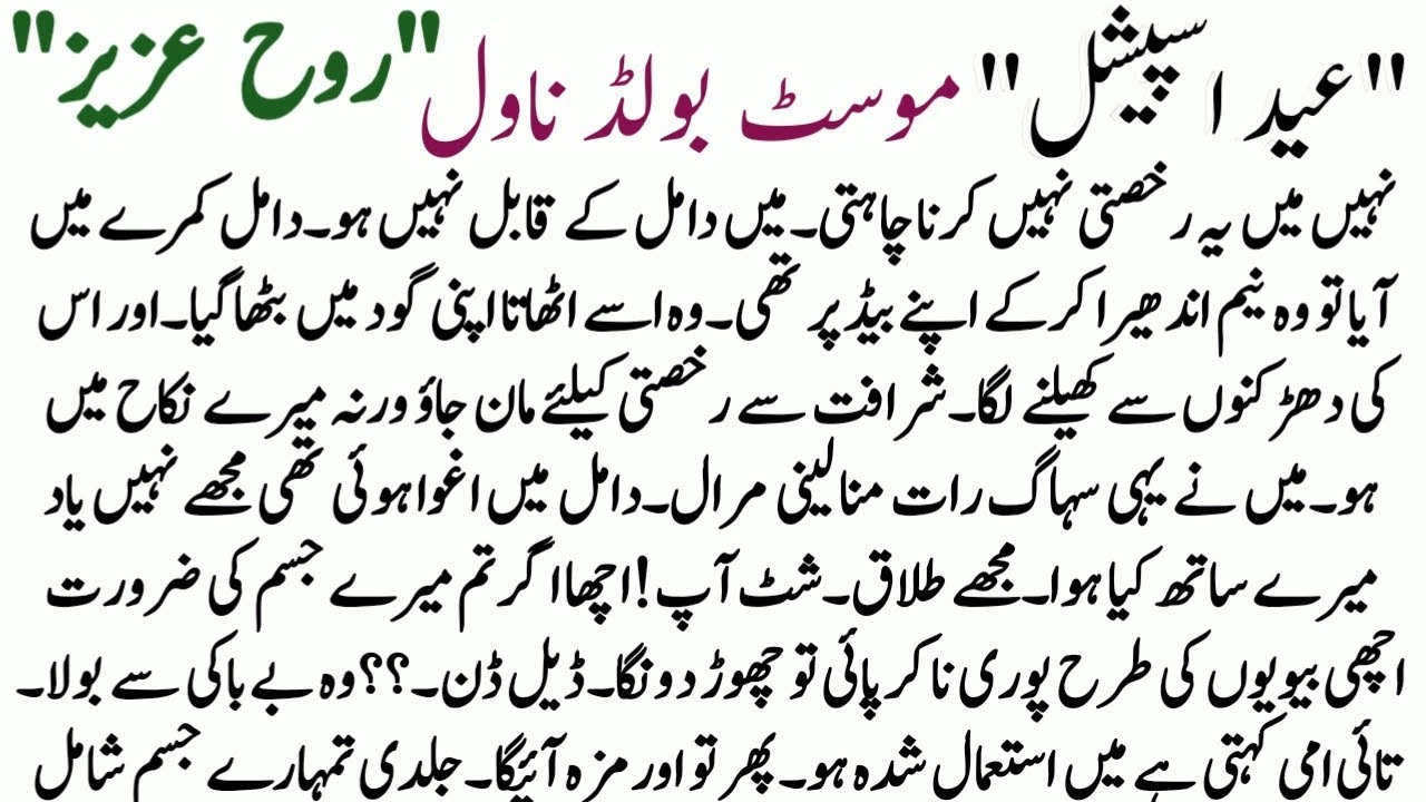EID SPECIAL NOVEL