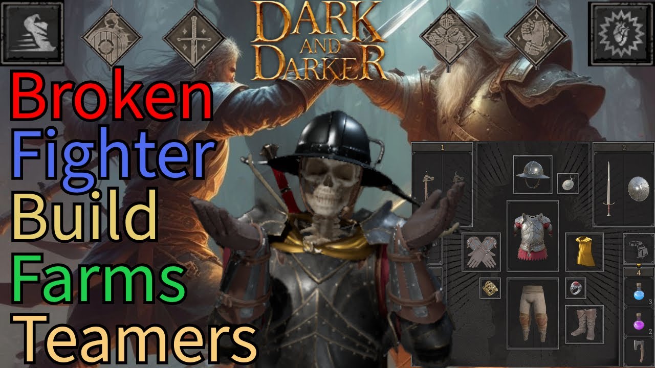 Broken New Fighter Build Demolishes Solos Teamers┃Dark and Darker