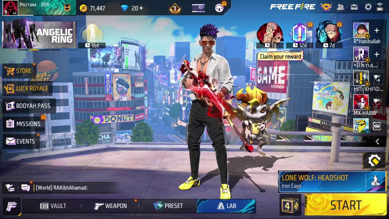 Free Fire Live with Jf Gaming World