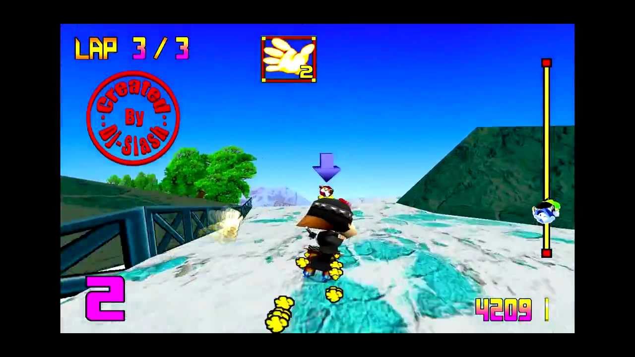 Snowboard Kids N64 - Grass Valley Retextured HD by Slash66
