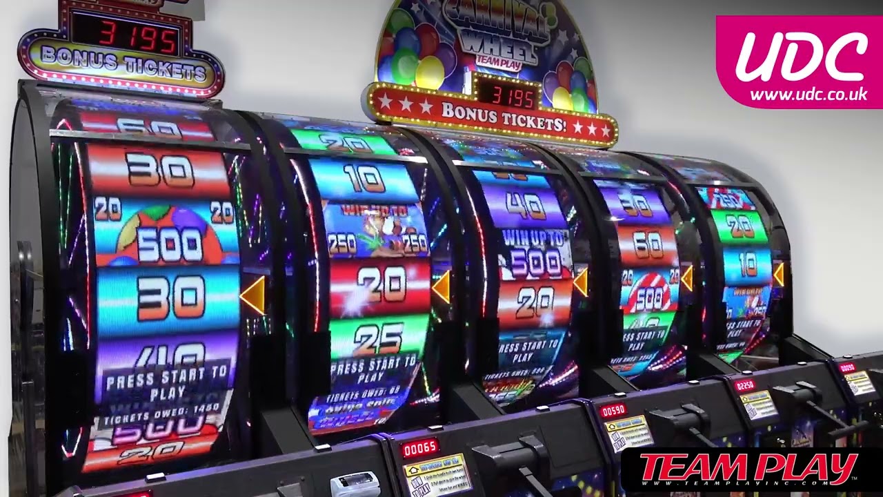 UDC - LED Carnival Wheel -  Attract Mode with 5 Wheels Linked