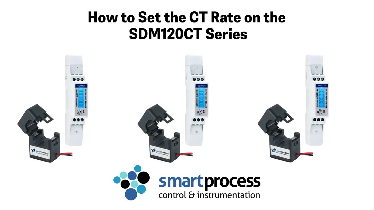 How to set the CT Rate on the Eastron SDM120CT Series
