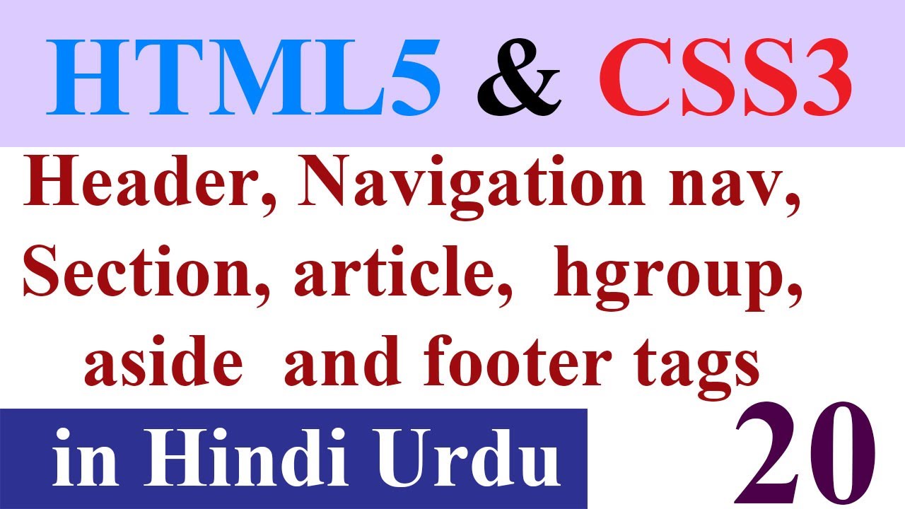 HTML5 and CSS3 Tutorial in Hindi Urdu 20 Styling with CSS3