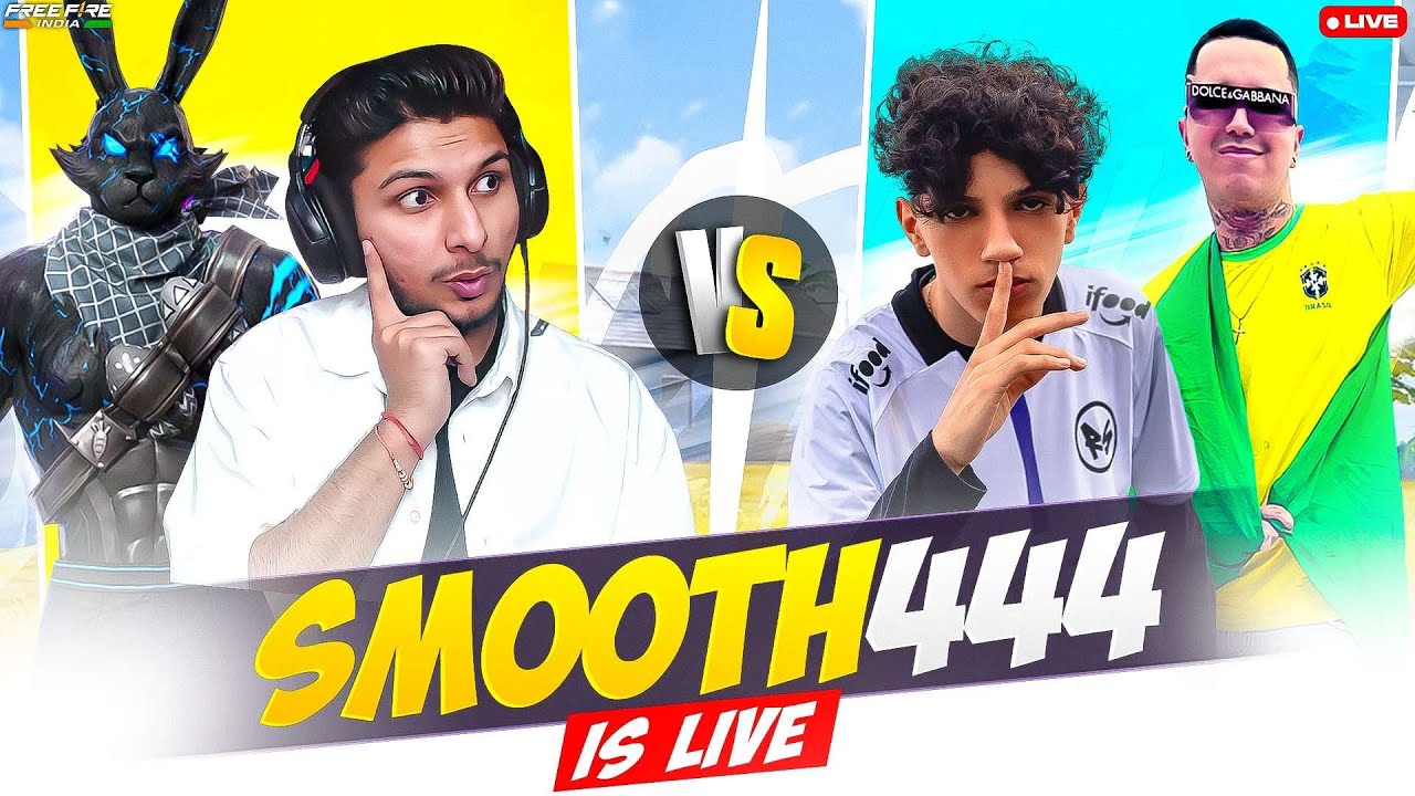 NG 🇮🇳  vs BRAZIL 🇧🇷 🔥❤  FT- SMOOTH, TUFAN, BADAL, NOTAXID #freefire #smooth444 - freefire live