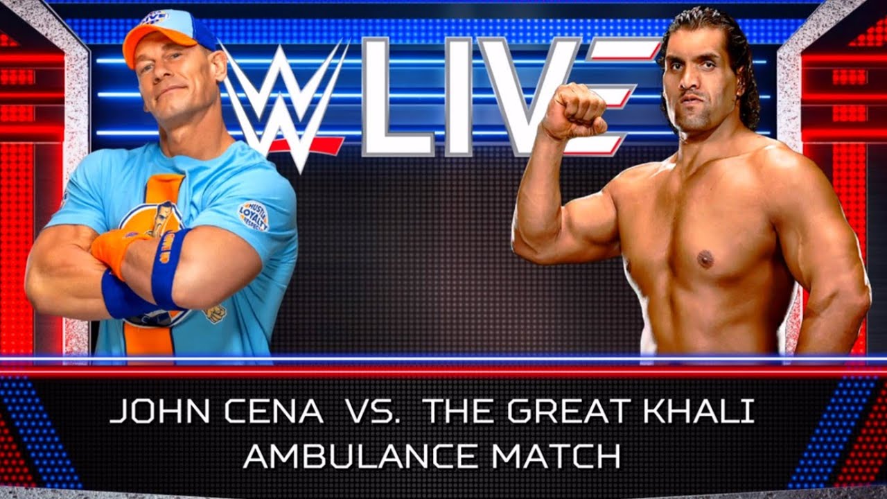 WWE2K24 John Cena VS The Great Khali Match Gameplay!