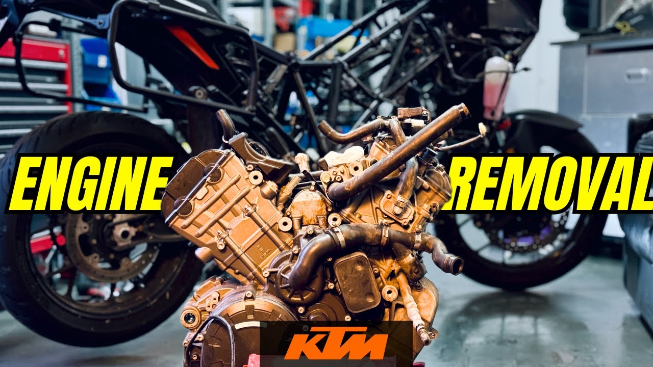 STEP-BY-STEP KTM 1290 Super Adventure S (2021) ENGINE REMOVAL