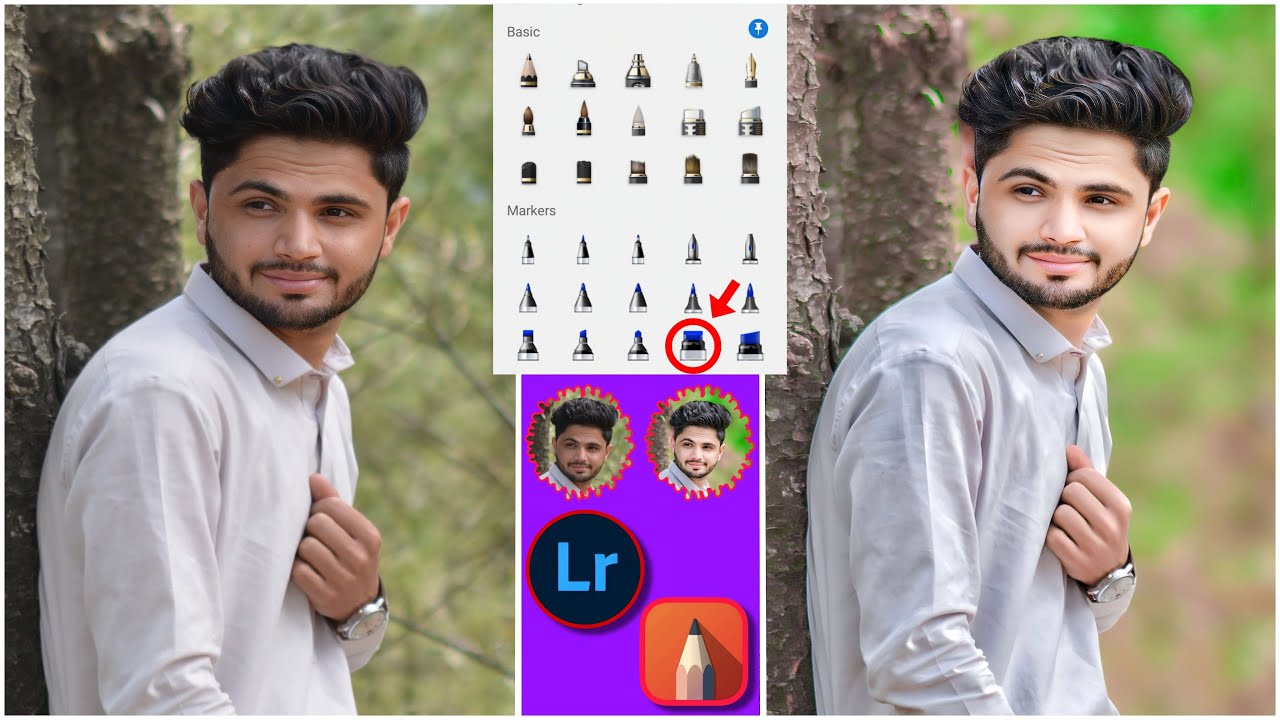 Lightroom sketchbook effect color face smooth Hd tutorial photo #editing #photoediting #lightroom