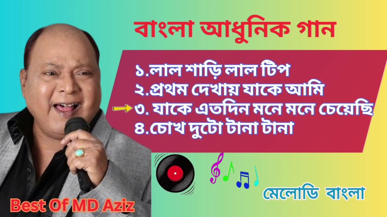 Mohammed Aziz Bengali Hit Song | Old Is Gold Bengali Song | মহম্মদ আজিজ বাংলা হিট গান Melody Bangla