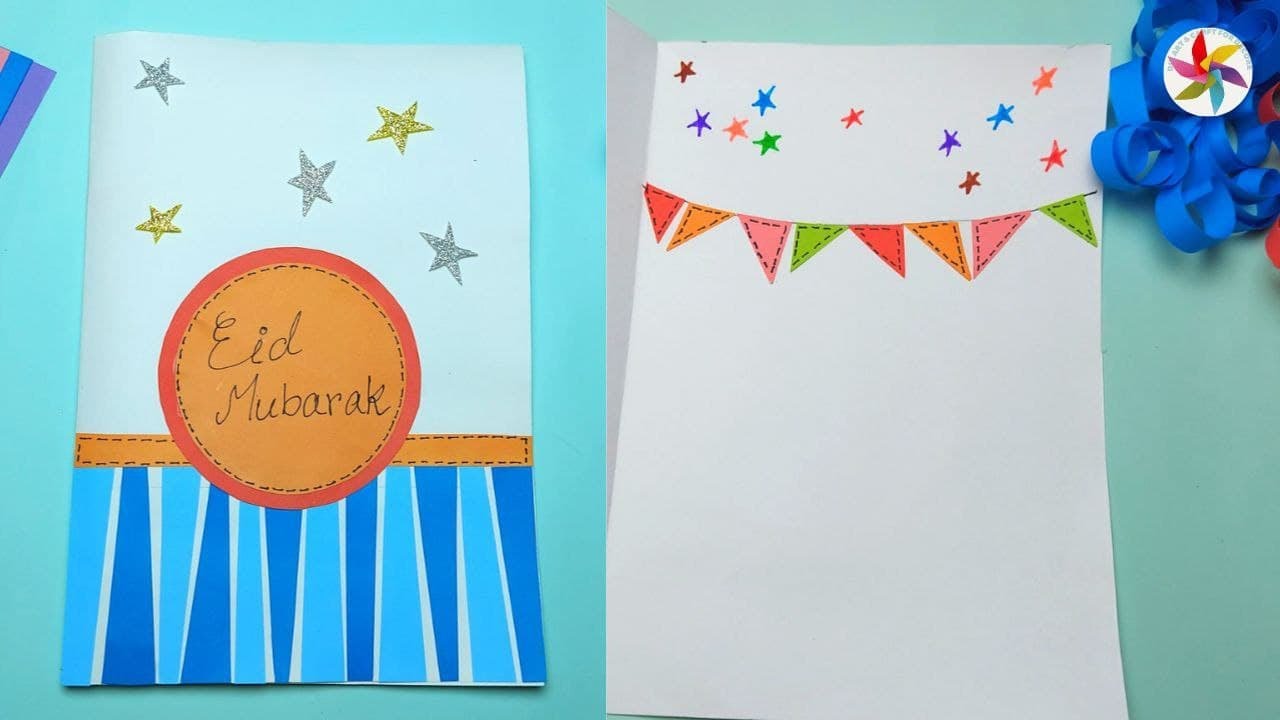 DIY Eid Mubarak Card | Easy Handmade Eid Greeting Card Tutorial | Zui Art and Craft