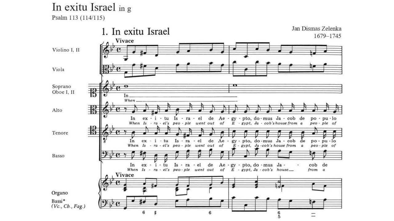 J.D Zelenka - In exitu Israel de Aegypto, ZWV 84 {Urtext score.}