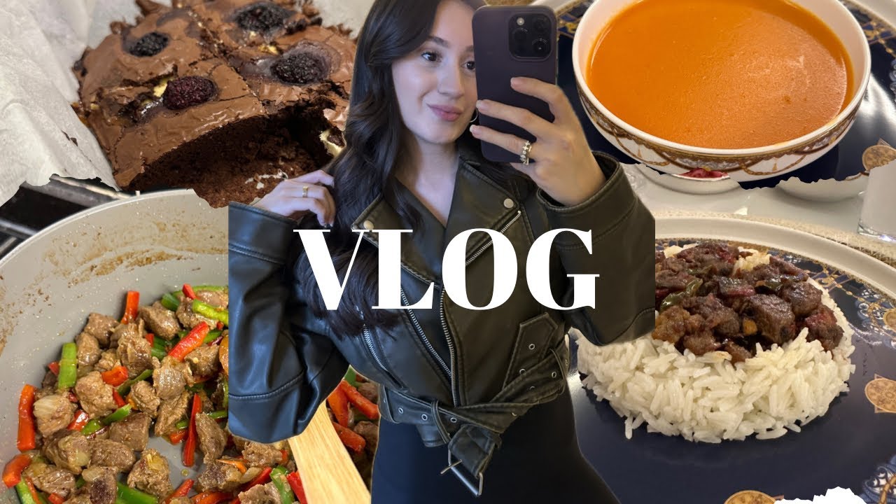 VLOG| KARGO AÇILIMI📦 | MUTFAKTAN ÇIKAMIYORUM 👩🏻‍🍳 ET SOTE, DOMATES ÇORBASI |  BROWNI TARİFİ