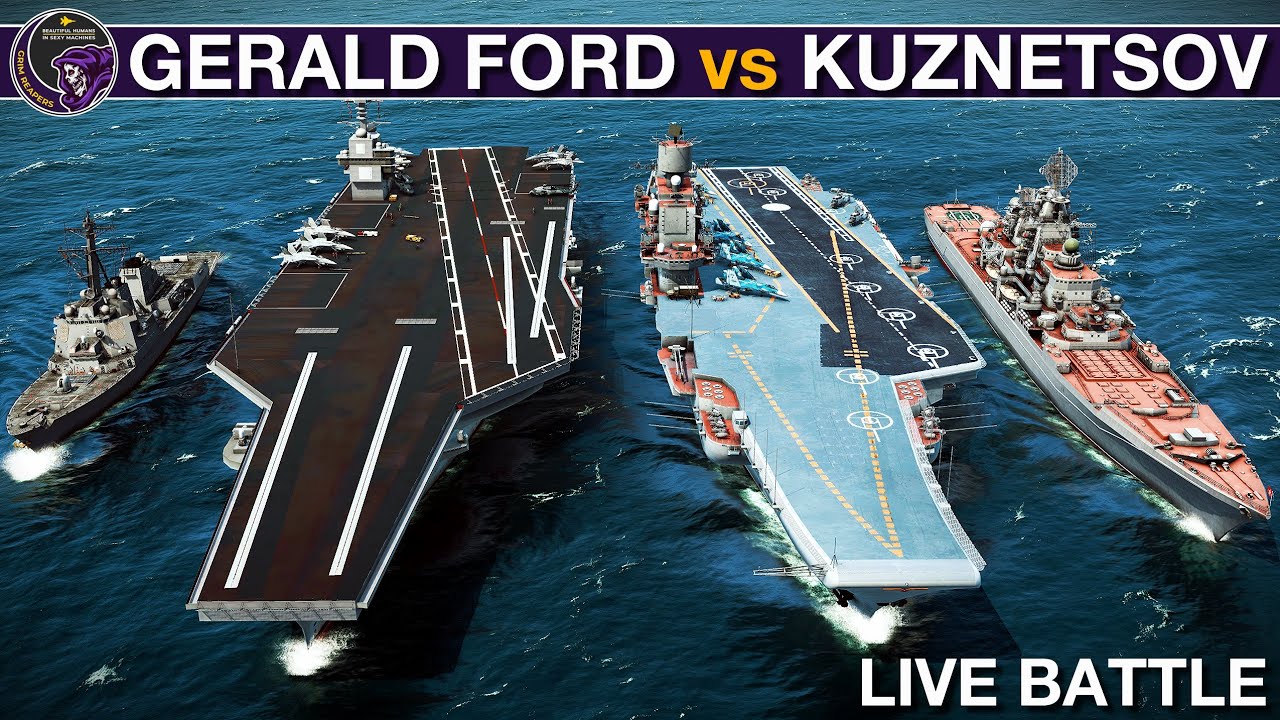 2020's US Gerald Ford Carrier Group vs Russian Kuznetsov Carrier Group | Sea Power