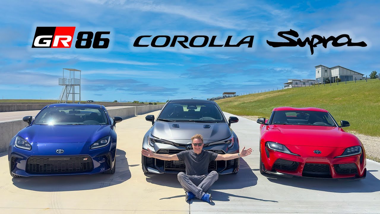 2025 Toyota GR86 vs GR Corolla vs GR Supra - Best (First) Track Car?