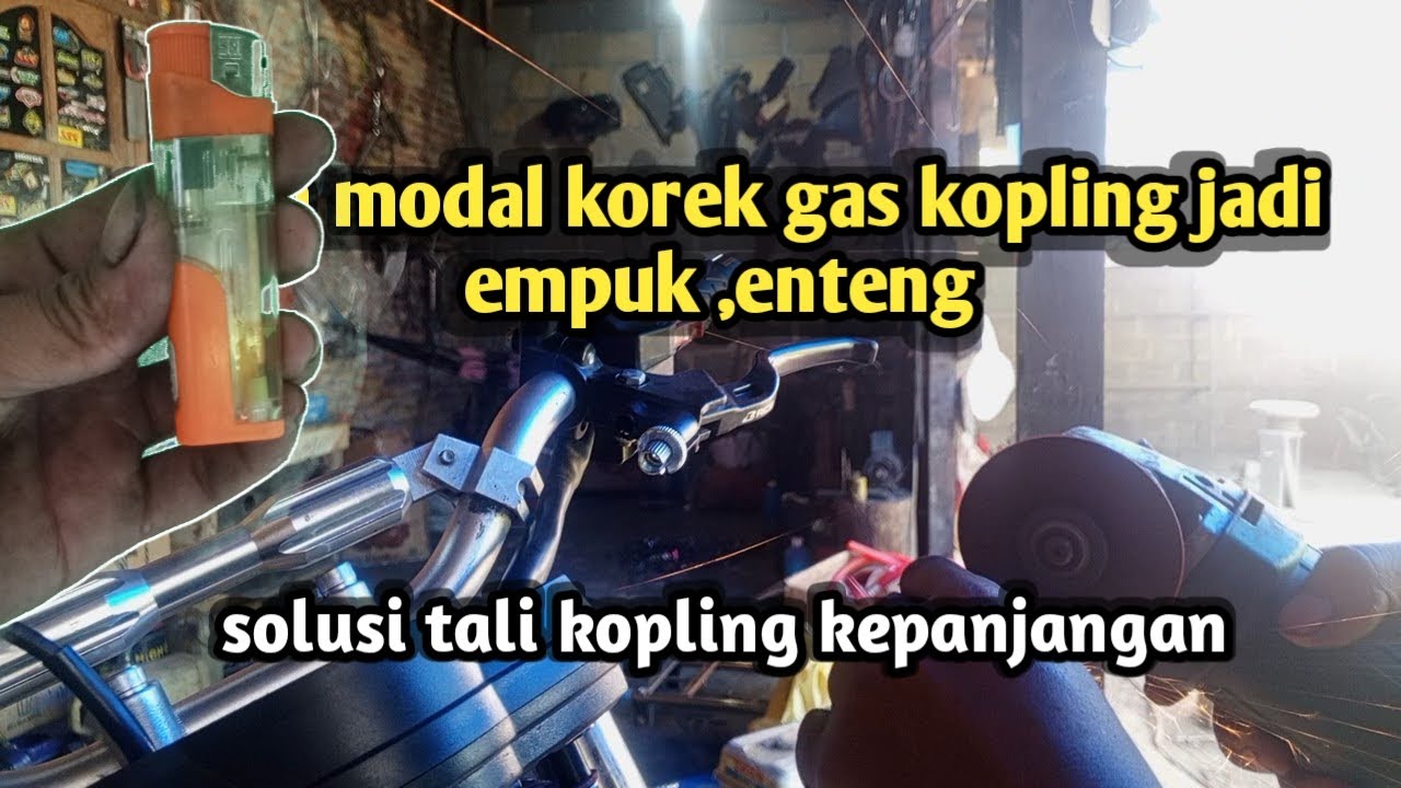cara pendekin tali kopling yang kepanjangan | kopling jadi enteng