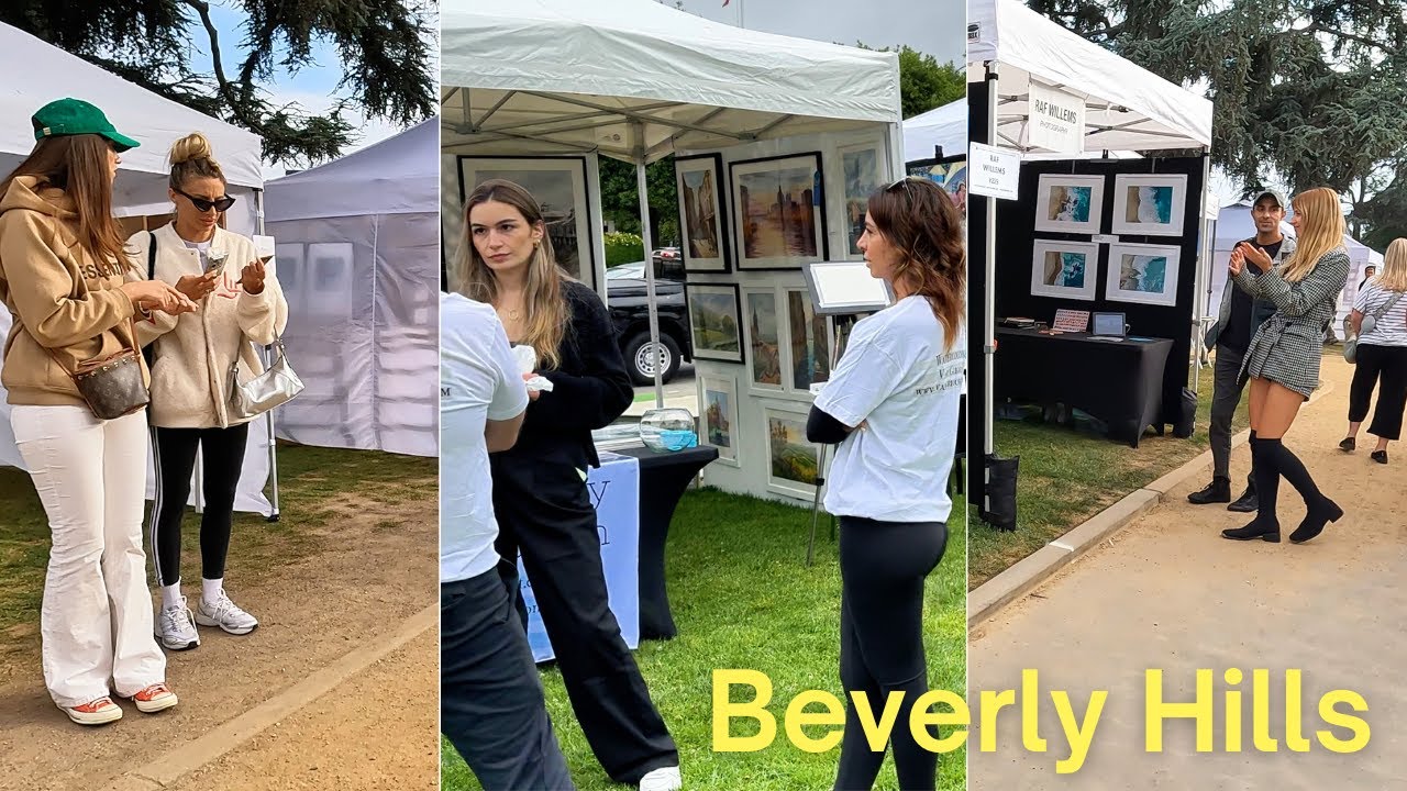 Where Art Meets Luxury – Walking the Beverly Hills Art Festival 🎭