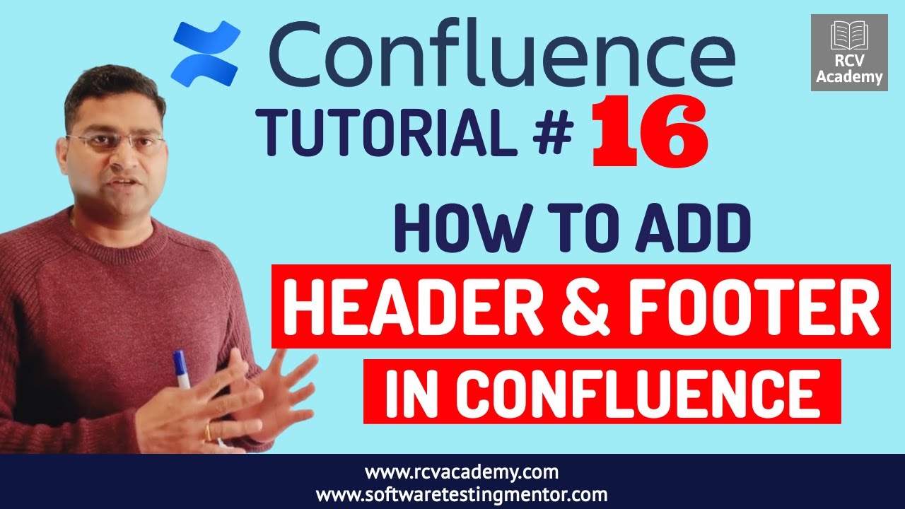 Confluence Tutorial #16 - How to add Header and Footer in Confluence