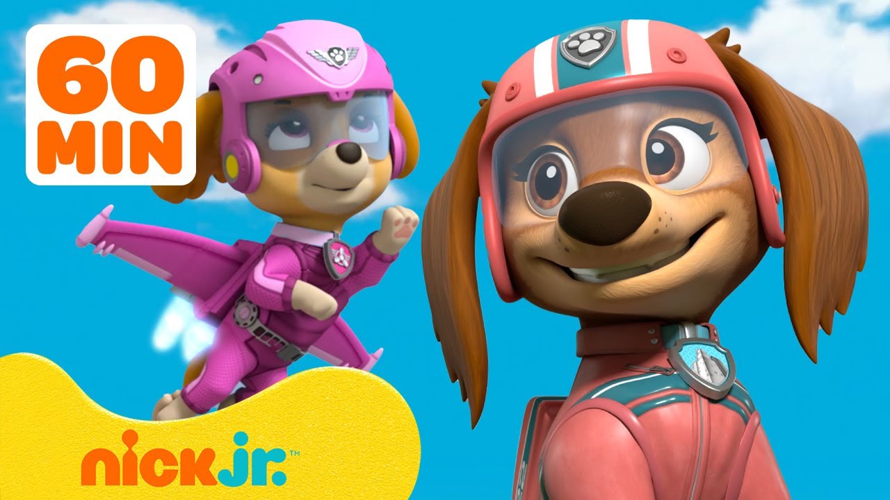 PAW Patrol Girl Power Rescues! w/ Liberty, Skye & Everest | 1 Hour Compilation | Nick Jr.