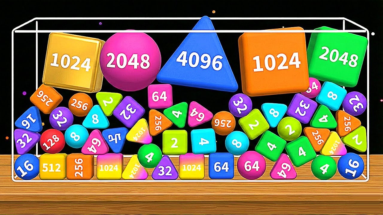 SHAPE DROP MERGE 2048 | Suika Style Merge Puzzle – Ultimate Level Up #1