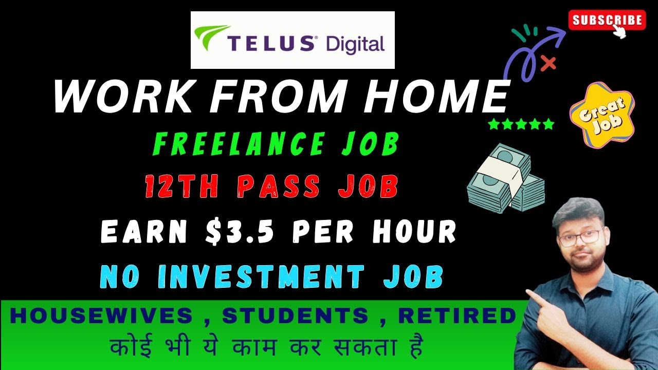 TELUS DIGITAL - WORK FROM HOME JOB VACANCY 2025 | WFH JOBS IN INDIA FOR FRESHERS 