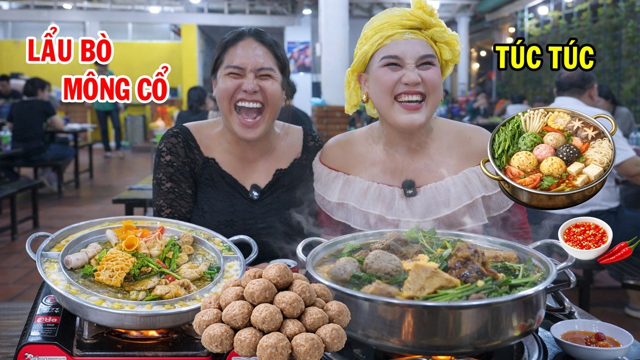 Độc lạ Lẩu bò viên Mông Cổ thơm ngon - DIVA Cát Thy - Túc Túc - Ẩm thực Cha Rồng