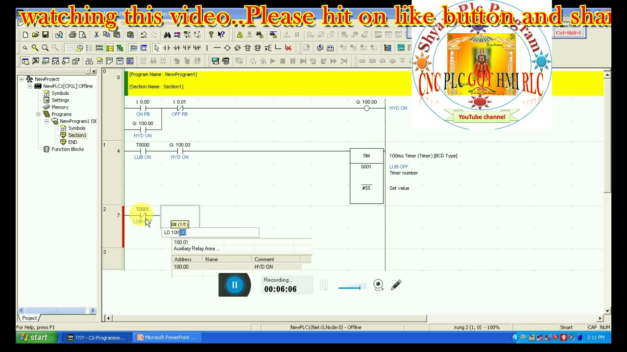 Omran plc program# PLC programming in Hindi# plc timer programming# PLC tutorial#