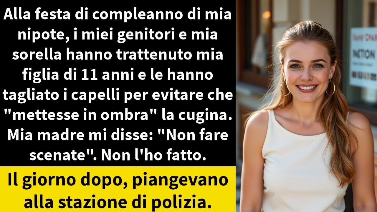 Alla festa di compleanno di mia nipote, i miei genitori e mia sorella hanno trattenuto mia figlia