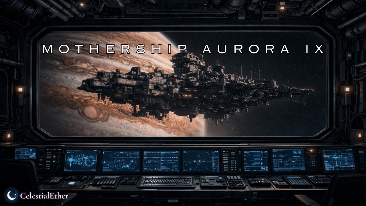 Jupiter Mothership Aurora IX | Space Ambient Music for Focus, Relax & Sleep | 6 Hours | 4K