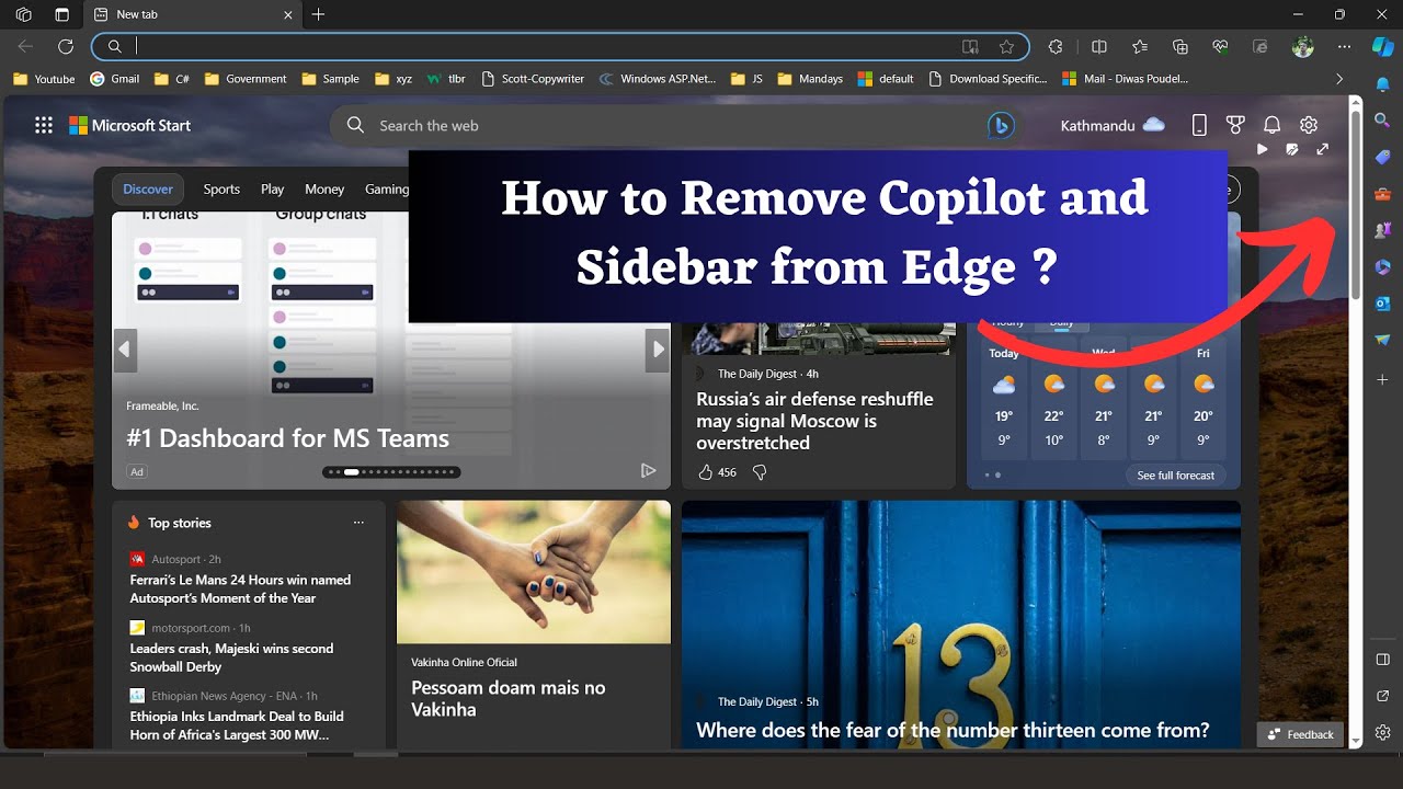 How to Remove Copilot and Sidebar from Edge ?