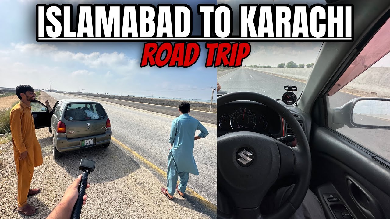 Travel to karachi on Paroo ♥️ | Islamabad to Karachi Road Trip on Our Suzuki Alto VXR (660cc Auto) 