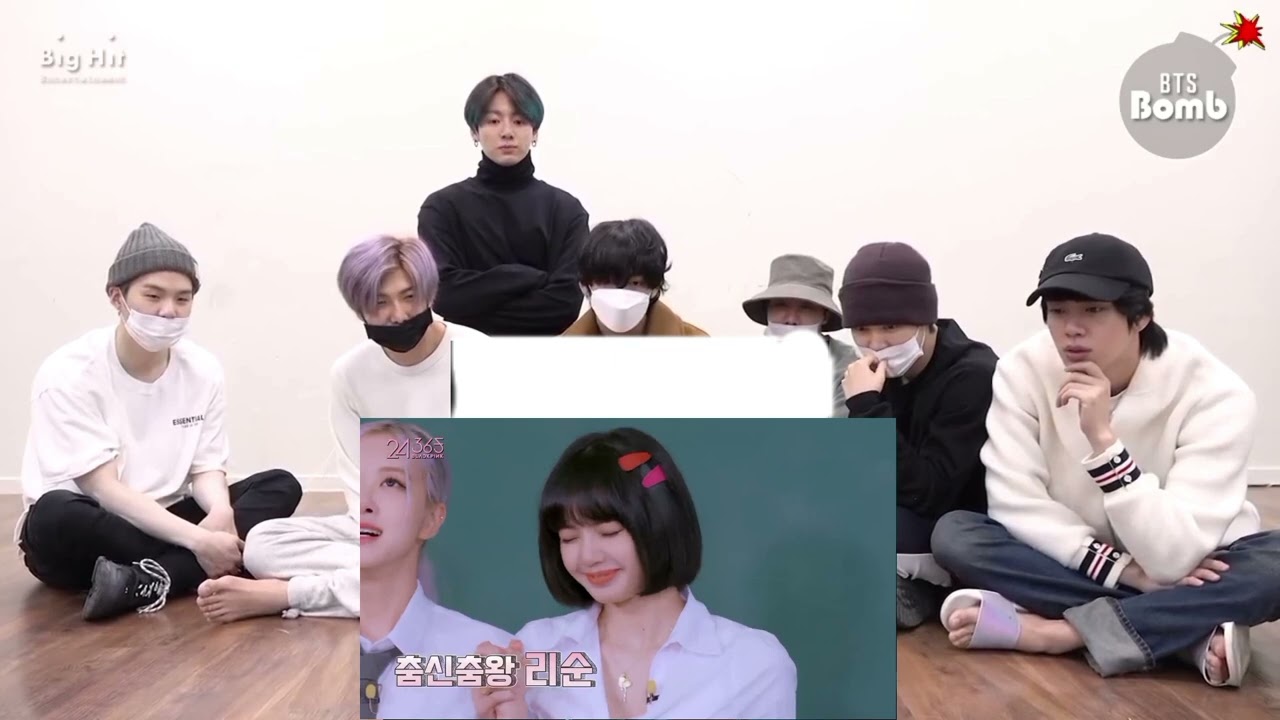 bts reaction blackpink