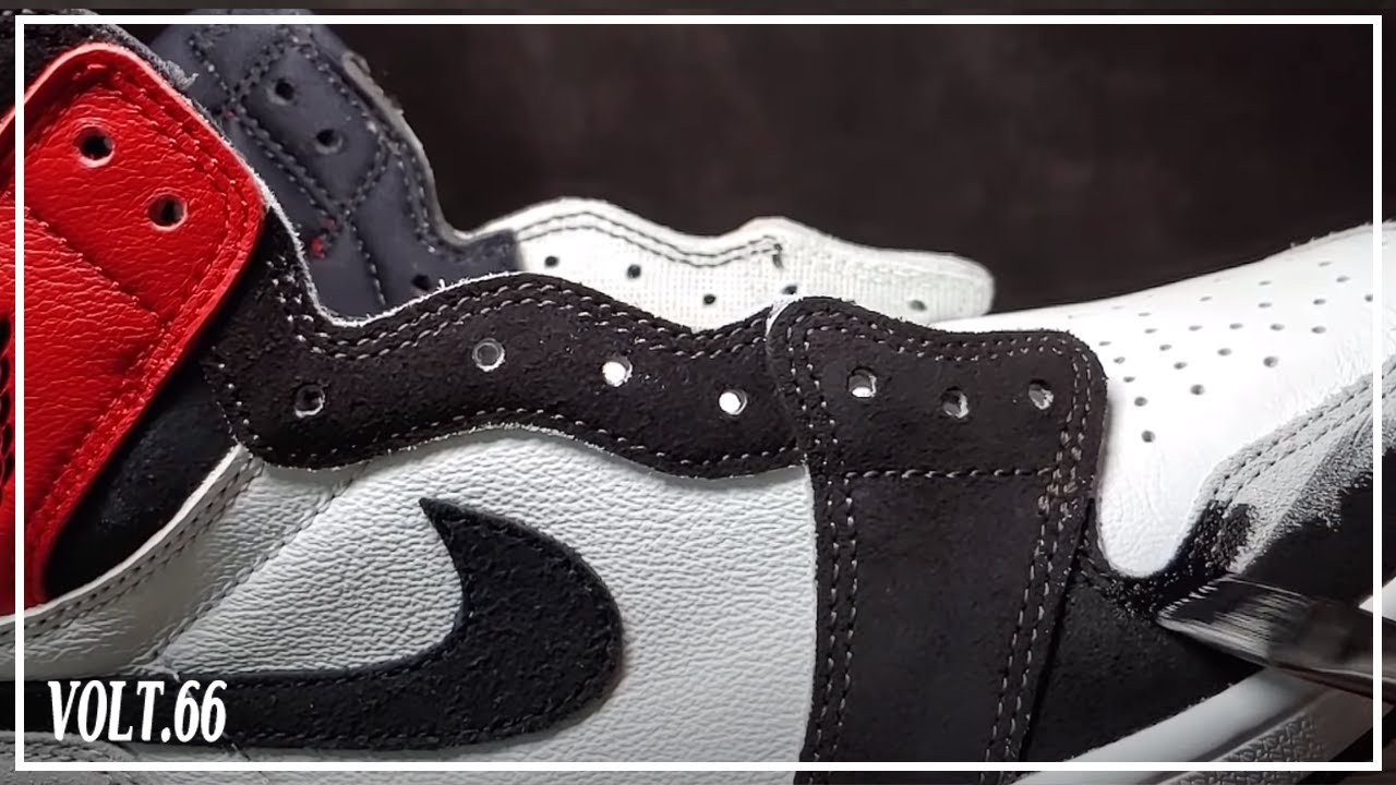 Jordan 1 Smoke Gray to Black Toe Suede Custom