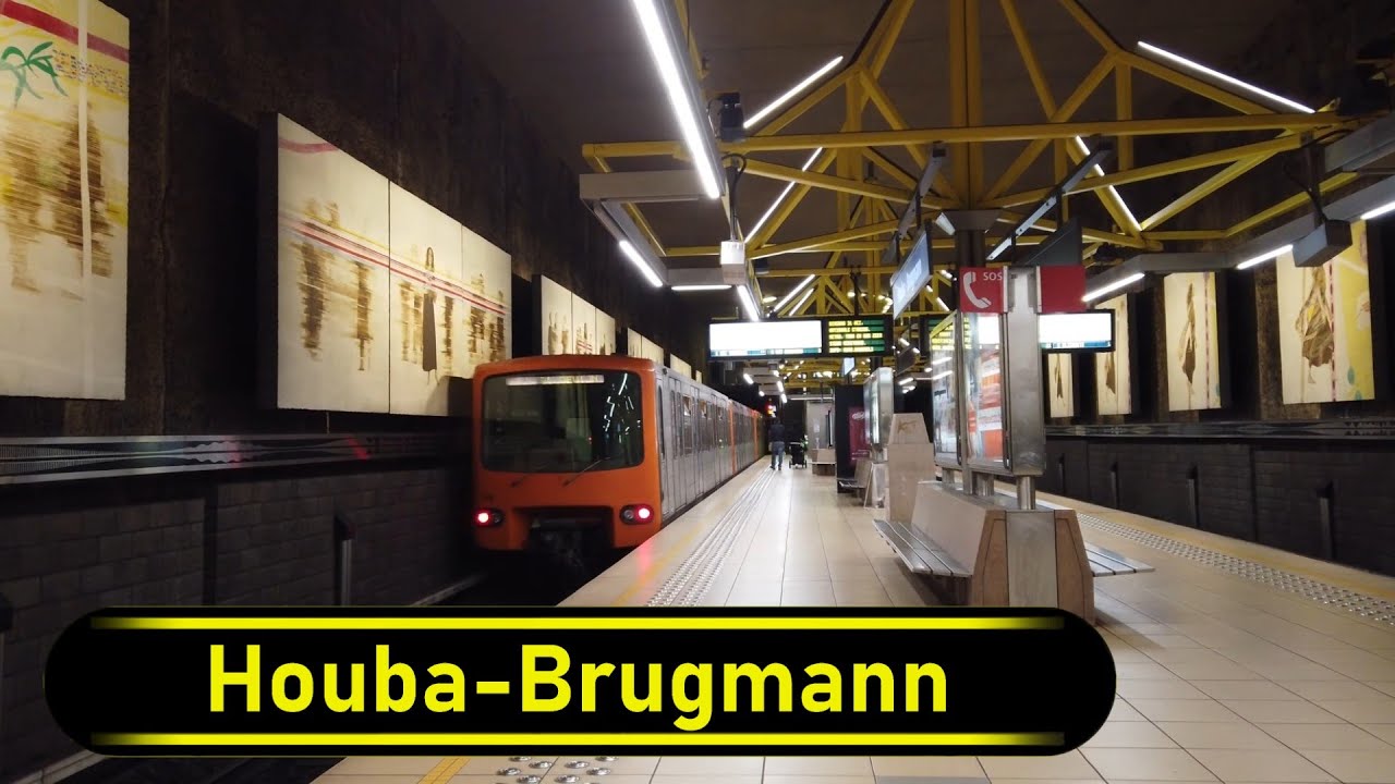 Metro Station Houba-Brugmann - Brussels 🇧🇪 - Walkthrough 🚶