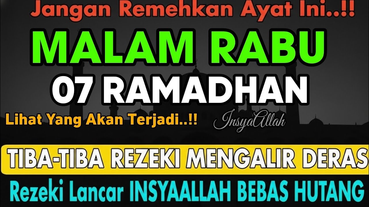 🔴LANGSUNG DIKABULKAN..‼️CUKUP PUTAR SEKALI DAN DENGARKAN, 100 RIBU MALAIKAT TURUN | REZEKI LANCAR