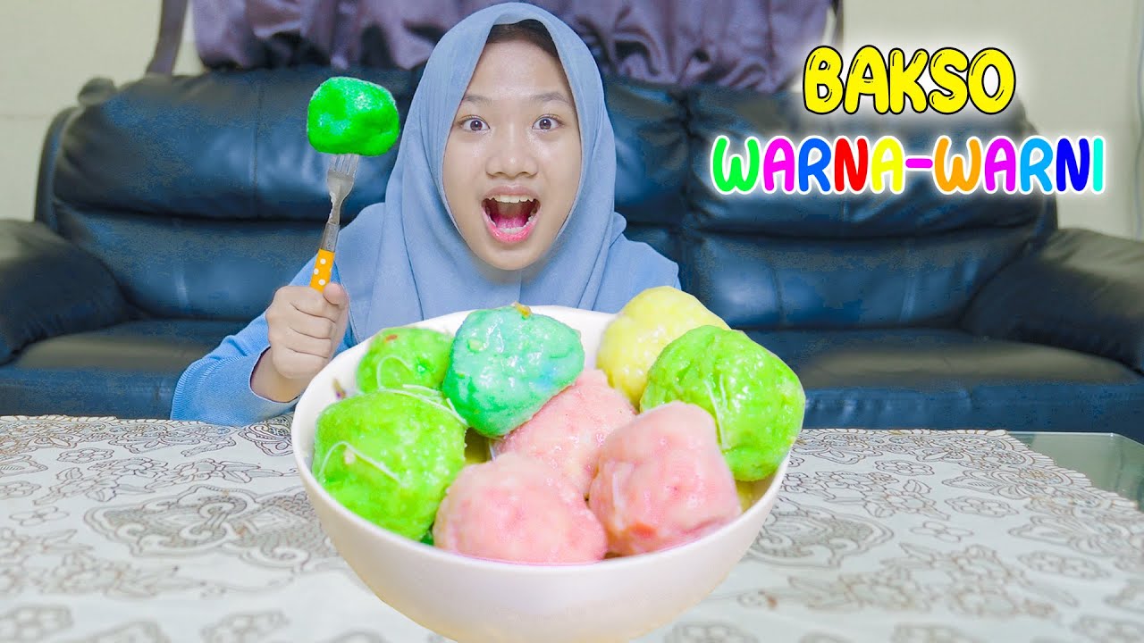 Dinda Pengen Bakso Warna Warni