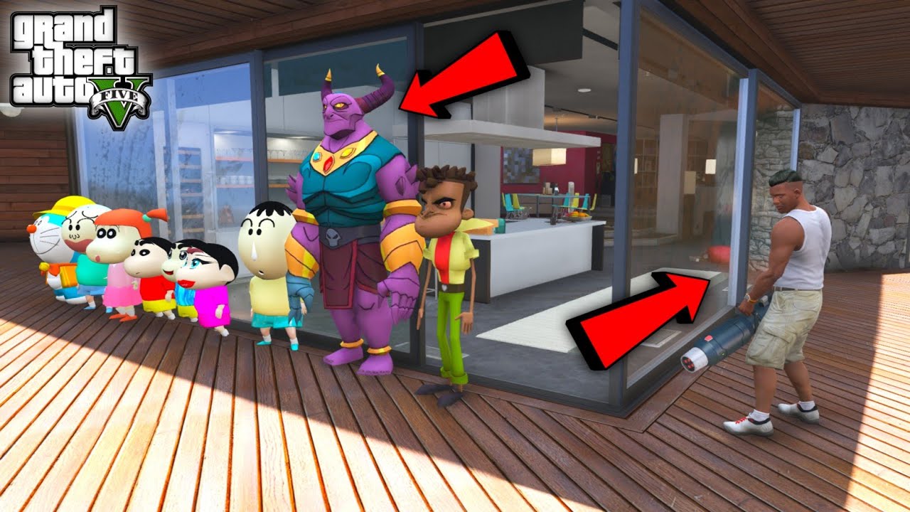 GTA 5 : Franklin Playing Hide & Kill With Shinchan & Pinchan in GTA 5 ! JSS GAMER