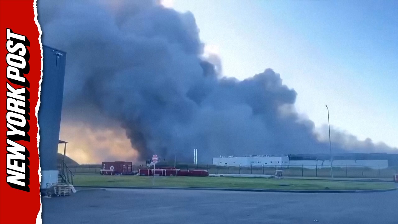 Drone Attack Ignites Massive Blaze at Russian Wildberries Warehouse