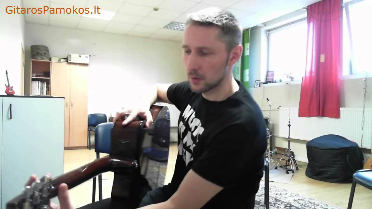 F akordas (kaip groti F akordą) - Gitaros pamoka