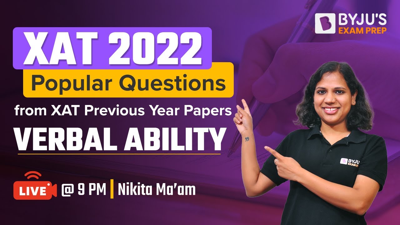 XAT 2022 VARC | Popular Questions from XAT Previous Year Paper | Nikita Gupta | BYJU'S Exam Prep