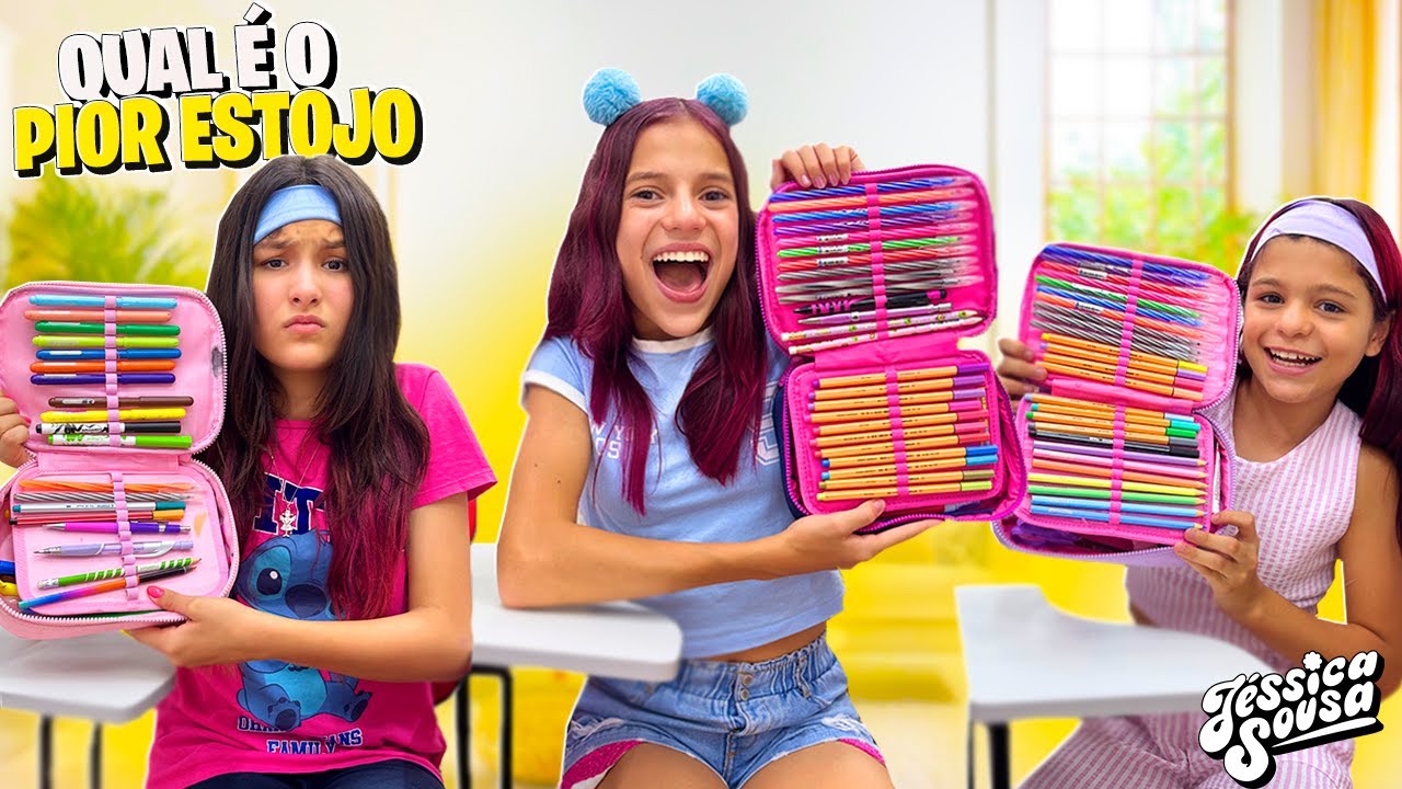 QUAL ESTOJO ESTÁ MAIS FEIO COM UM MÊS DE AULA?(JÉSSICA SOUSA)