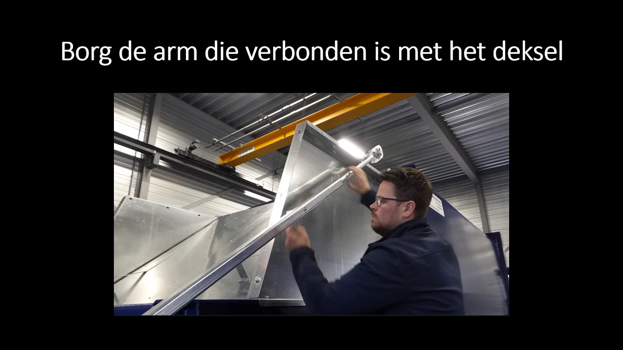 Meulenbroek perscontainer met kantelinstallatie