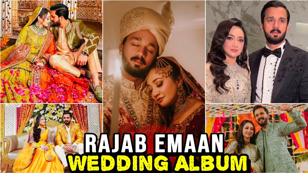 Rajab Emaan Wedding Album 2024 | Rajab Butt & Emaan Ki Shaadi Ki Complete Pictures | Enjoy Blossom |