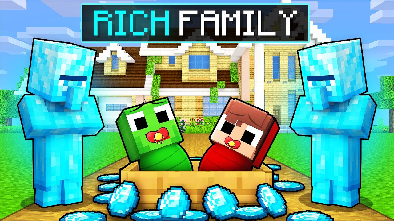 Mikey and JJ Got ADOPTED by RICH Family in Minecraft (Maizen)