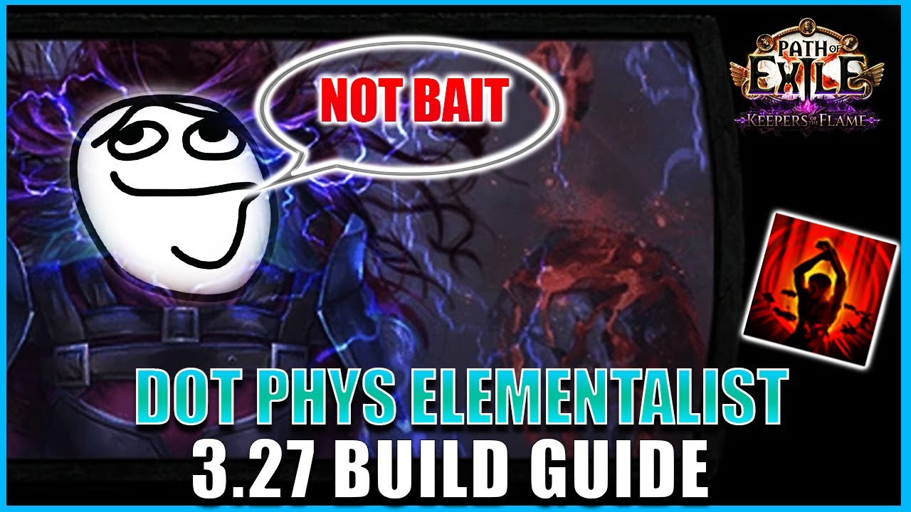 [PoE 3.27] Physdot Elementalist (Exsang/Reap/CF) Настройка лиги старта