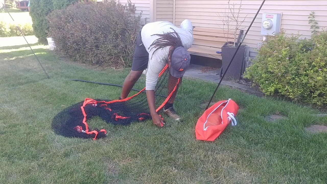 How to put together the Gosports golf practice netting.