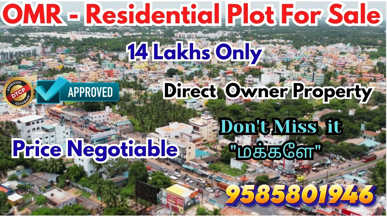 OMR - Best Residential Plot For Sale #plots #chennaiplots #omrplots