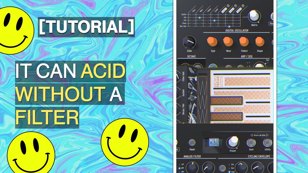 [MicroFreak tutorial] 303's brother from another mother, how to make it ACID without the filter?